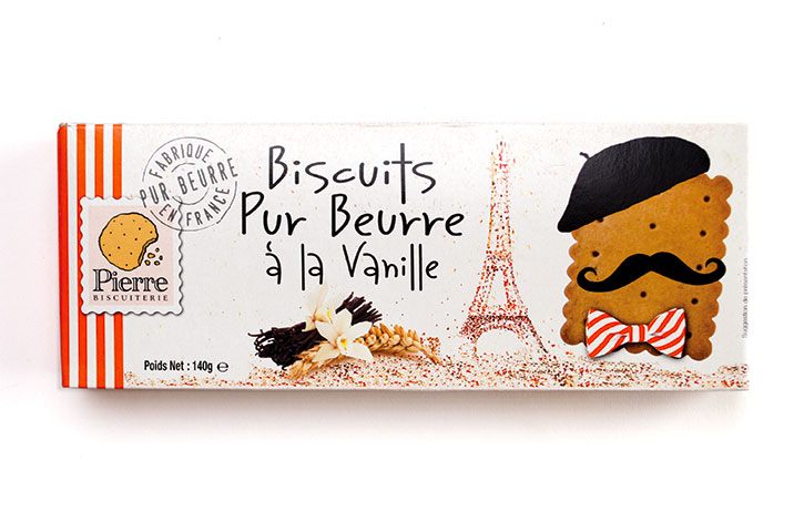 French Style Vanilla Butter Cookies 140g/4.94 oz. - 12/cs - A8706