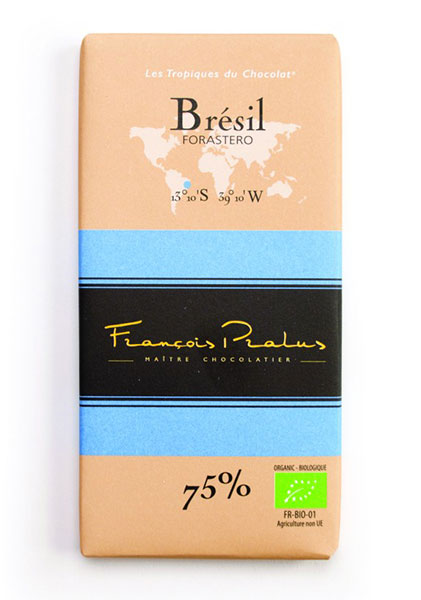 Brazil 75% Cocoa bar 100g/3.5oz - 6/cs - FE01