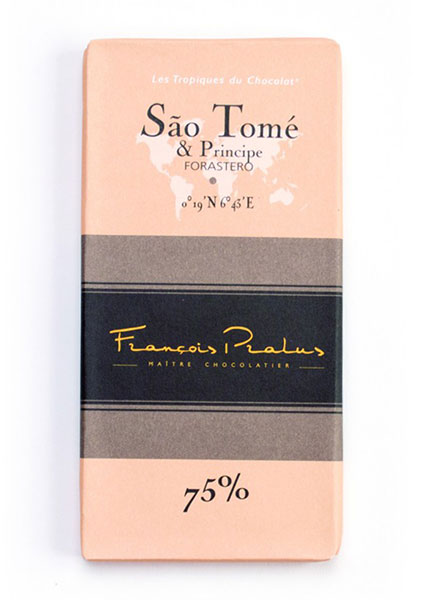 Sao Tome 75% Cocoa bar 100g/3.5oz - 6/cs - FE10