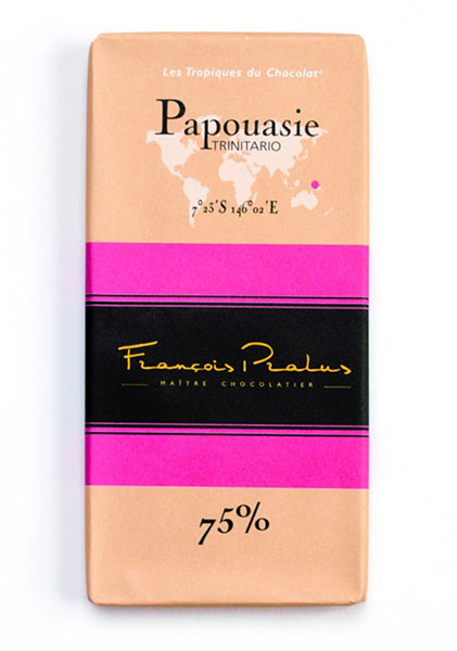 Papouasie New Guinea 75% Cocoa bar 100g/3.5oz - 6/cs - FE09
