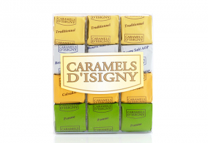 Mixed Caramels "Normandie" - 12 pcs in clear box