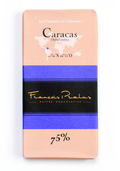 Caracas Blend 75% Cocoa bars 100g/3.5oz - 6/cs - FE14