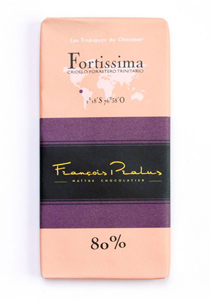 Fortissima Blend 80% Cocoa bar 100g/3.5oz - 6/cs - FE15