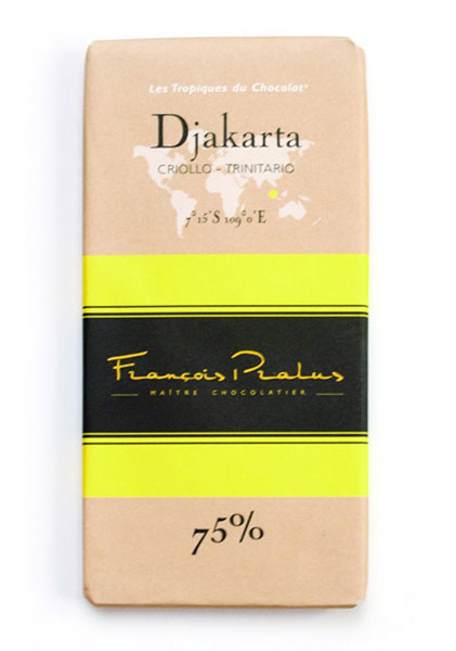 Djakarta Blend 75% Cocoa bar 100g/3.5oz - 6/cs - FE16