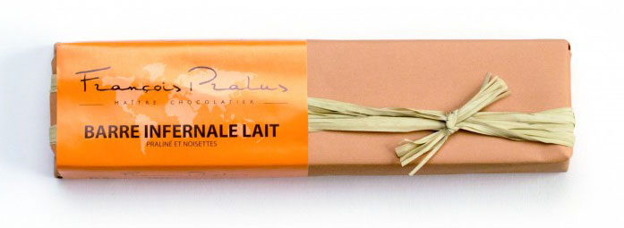 Barre Infernale Milk, Praline & Roast. Almonds 160g/5.6oz - 6/cs - FE23