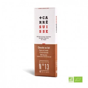 ORGANIC - Milk & Caramel Chocolate - 40g bar - 18/cs