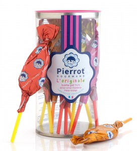 10 Fruit lollipops in a tube - 12/cs