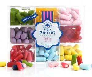 Clear plastic Box of Tubix - 460g/16.2oz - 10/cs