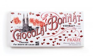 White Chocolate Bar with Strawberries 100g/3.5oz - BO841