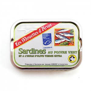 Sardines Green Peppercorn - 115g/4 oz - 12/cs - GO267