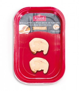 IQF Duck Foie Gras 2 Slices - 70g/ 2.46 oz - 12/cs